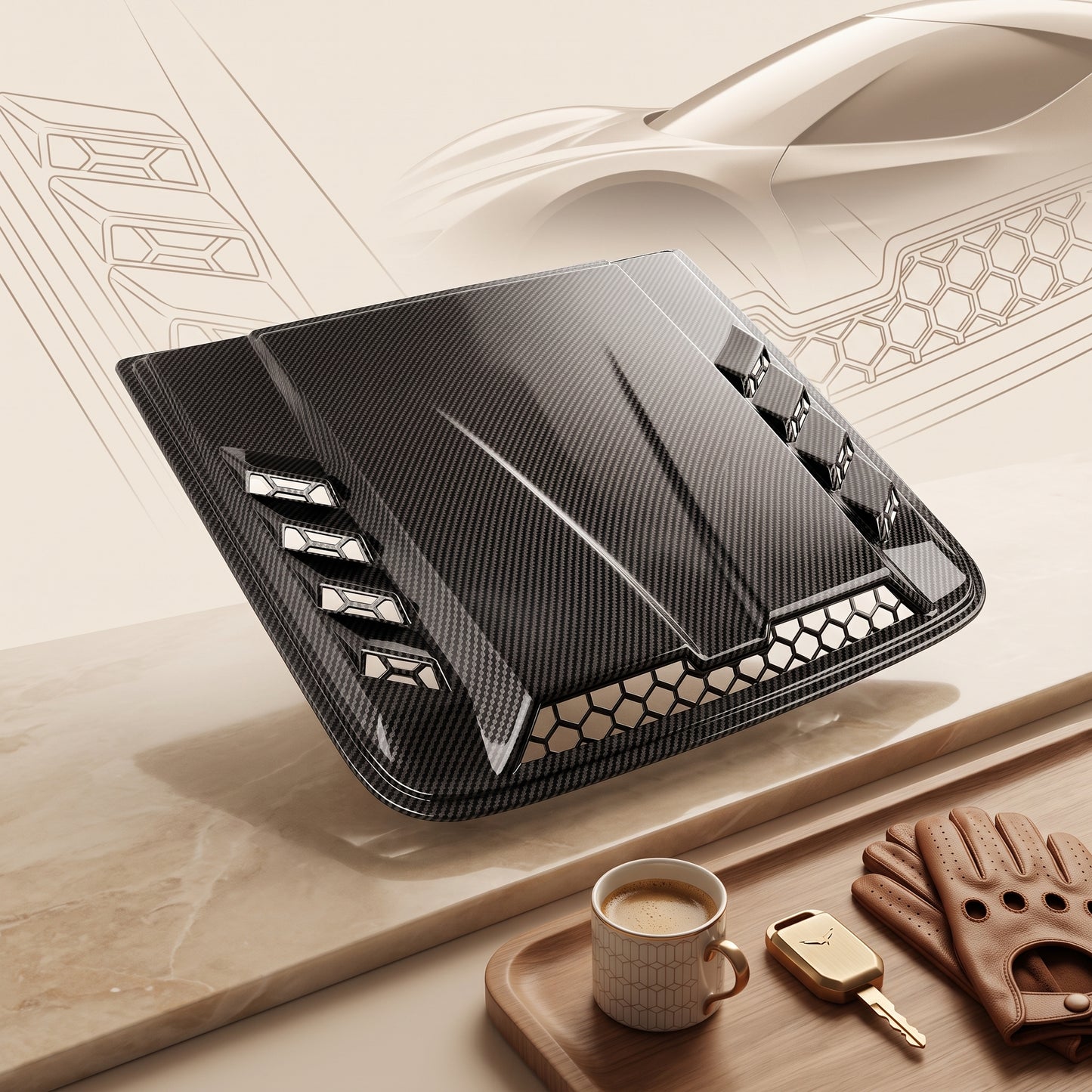 Car Hood Styling Cover