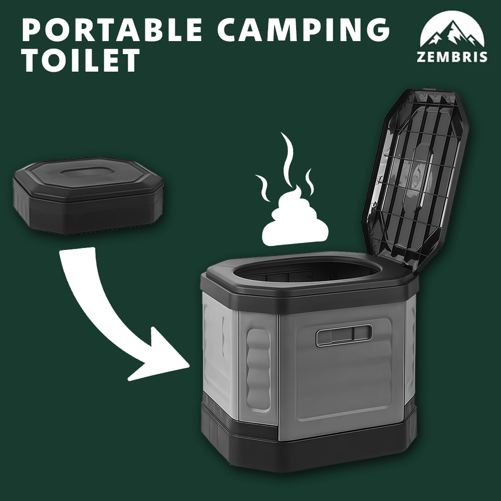 Zembris™ Portable Folding Camping Toilet