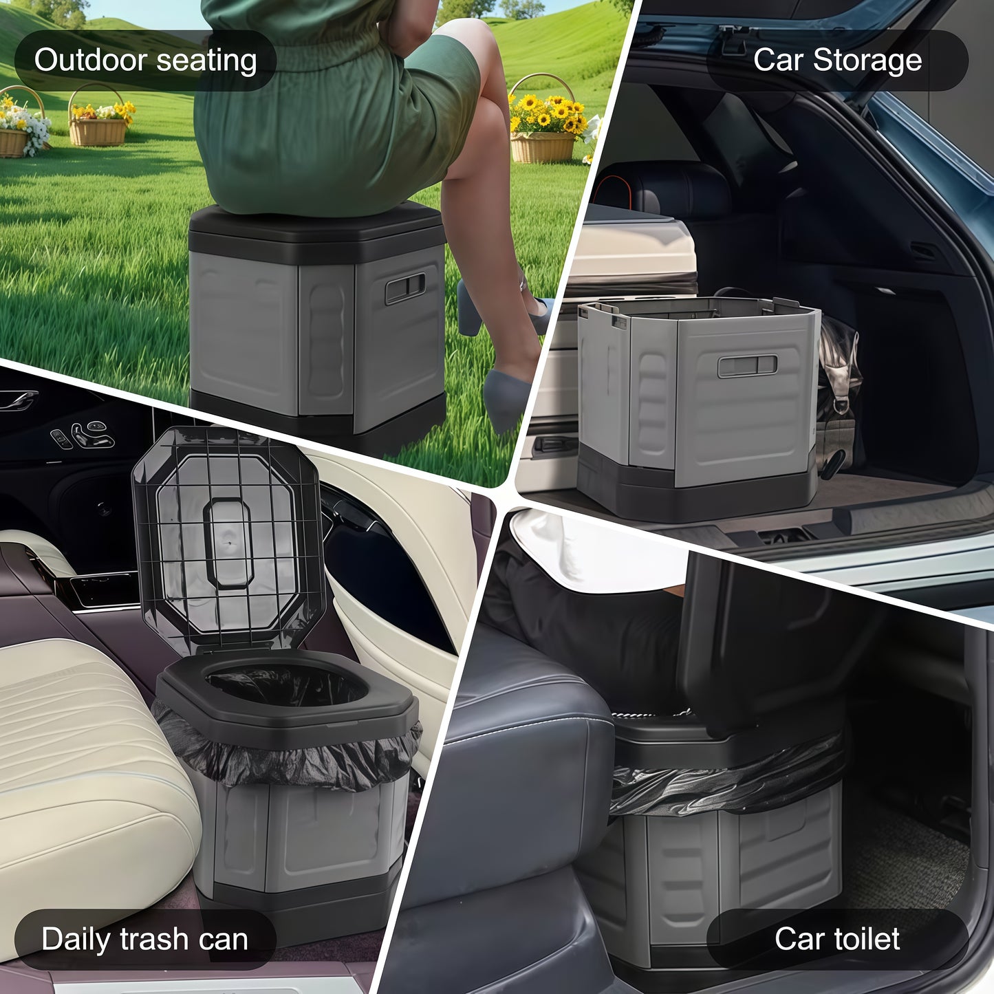 Zembris™ Portable Folding Camping Toilet