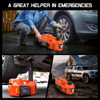 Electric Hydraulic Car Jack Kit with Air Compressor (12V)