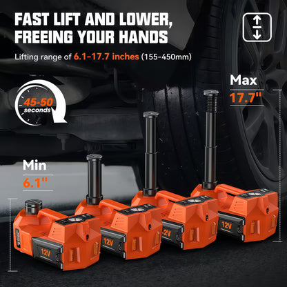 Electric Hydraulic Car Jack Kit with Air Compressor (12V)