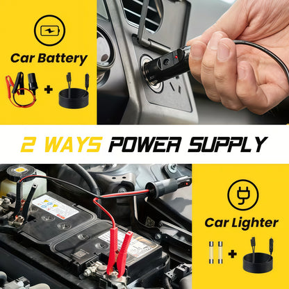 Electric Hydraulic Car Jack & Impact Wrench Kit